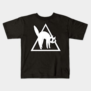 cat triangle Kids T-Shirt